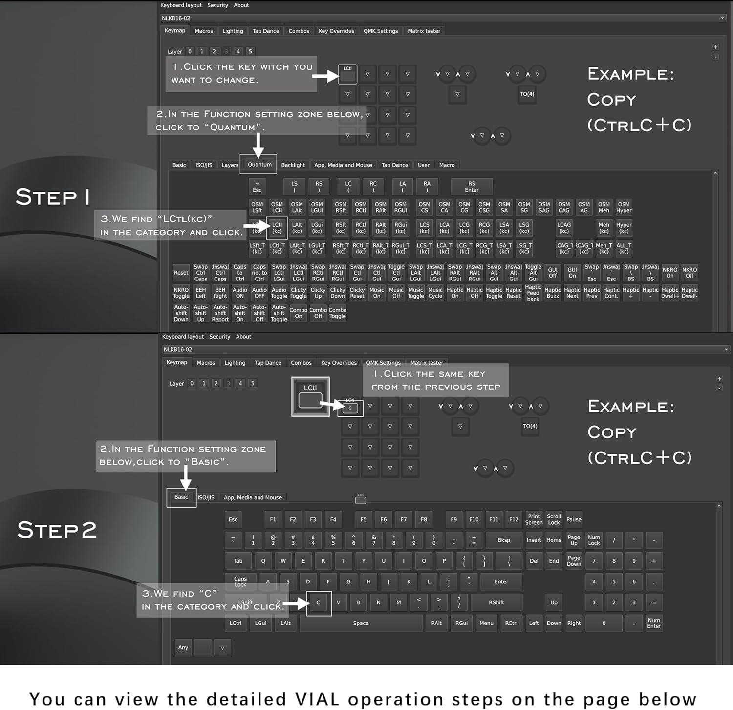 Clavier macro programmable, clavier programmable avec triple bouton 16 touches et écran, clavier de jeu à une main pour iOS, Windows (blanc)