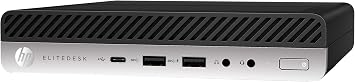 HP 4CB31UT#ABA EliteDesk 800 G4 Mini Intel Core i5 8500T 2.1 GHz Mini PCs, 8 GB RAM, Windows 10 Pro