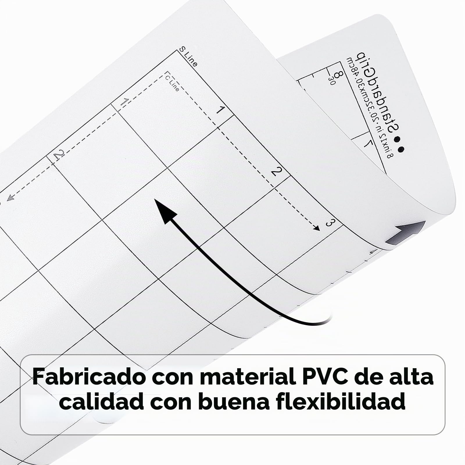 Prime Vinyl Alfombrilla de corte para Silhouette Portrait de repuesto, 3 unidades de 30,5 x 20,3 cm, cuadrícula autoadhesiva, juego de alfombrillas de corte
