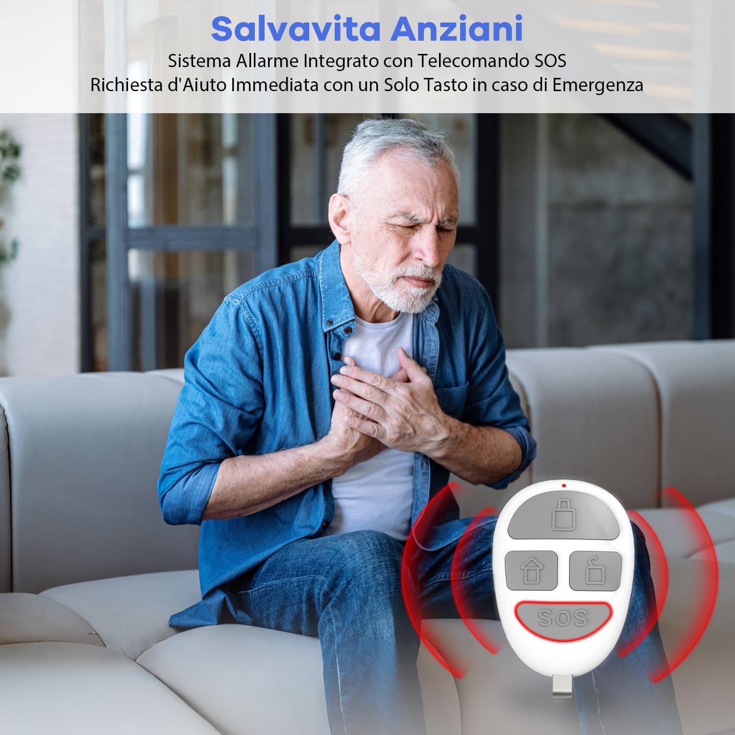 YISEELE Allarme Casa Senza Fili: Antifurto casa connettività 5 GHz Wi-Fi - Incluso 1 Sirena 125DB - 1 Pet Immunity PIR - 10 Sensori Porta/Finestra - 2 Telecomandi - 1 Hub - Compatibile Alexa & Google