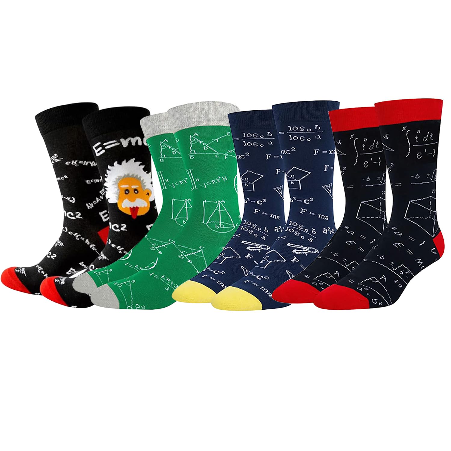 FGFD&OU Calze Uomo Donna Calzini Divertenti Cotone Calzini Fantasia Calze di Matematica Sportivi idee Regalo Regalo Natale Calzini