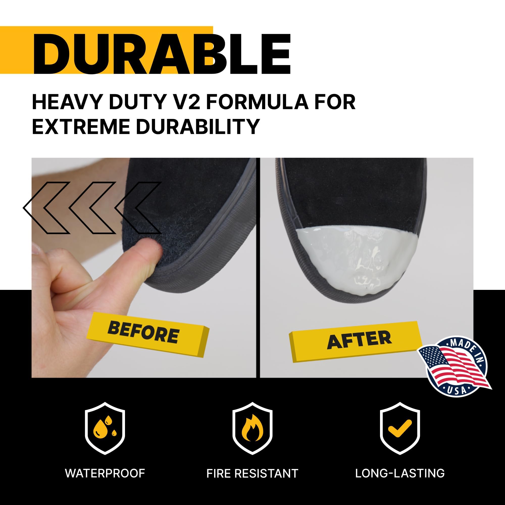 Boot Toe Protector V2 Adhesive, Extra Strong Shoe Glue Toe
