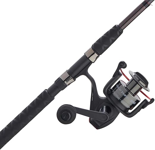 Ugly Stik 7’ Ugly Tuff Spinning Fishing Rod and Reel Spinning Combo, Ugly Tech Construction with Clear Tip Design, Size 60 5 Ball Bearing Conventional Reel