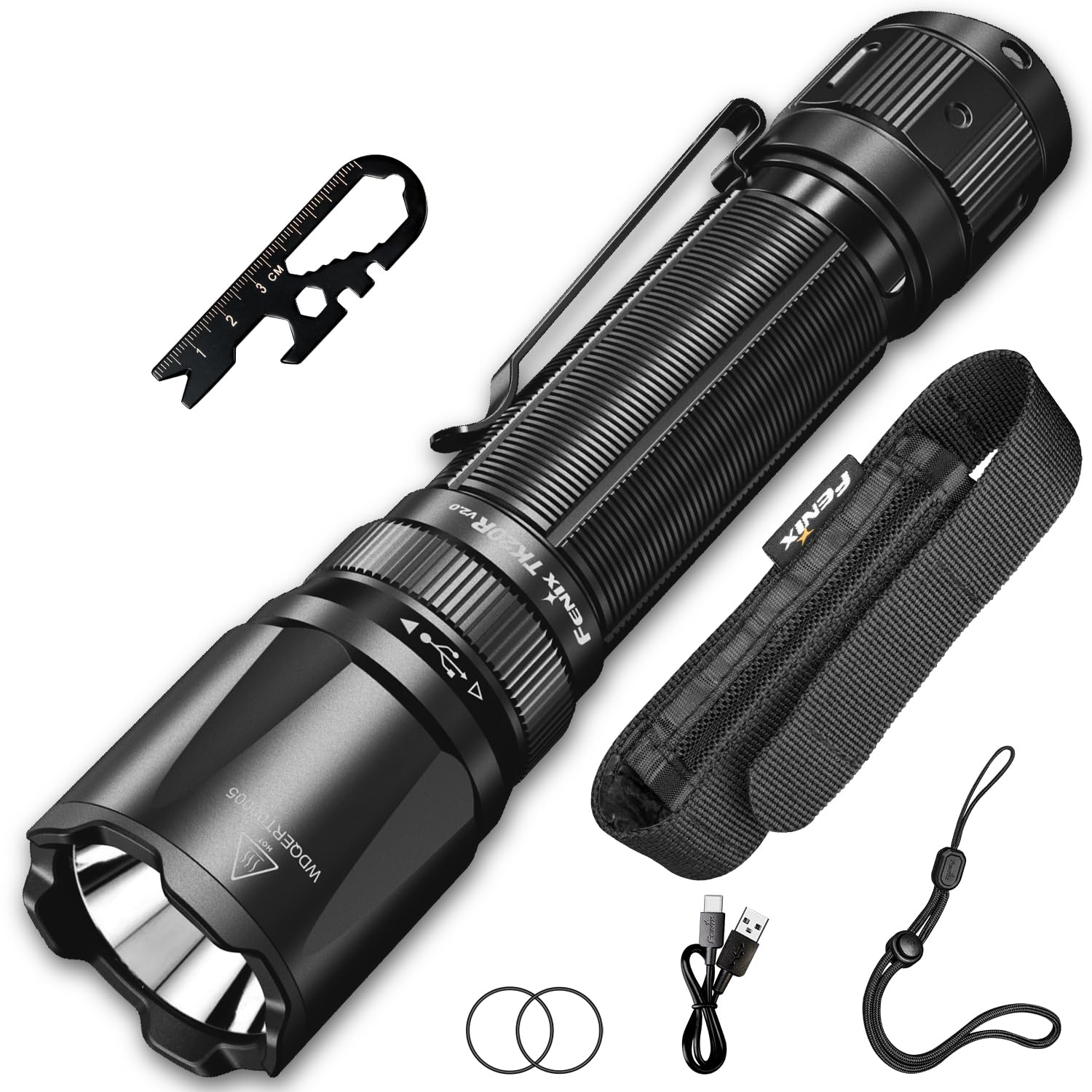 Amazon.co.jp: Fenix TK20R V2.0-R 懐中電灯 ledライト 充電式 3000