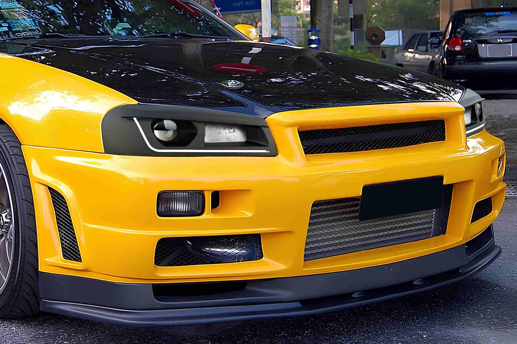 Amazon.com: Compatible with Skyline R34 GTS GTR GTT Headlight 