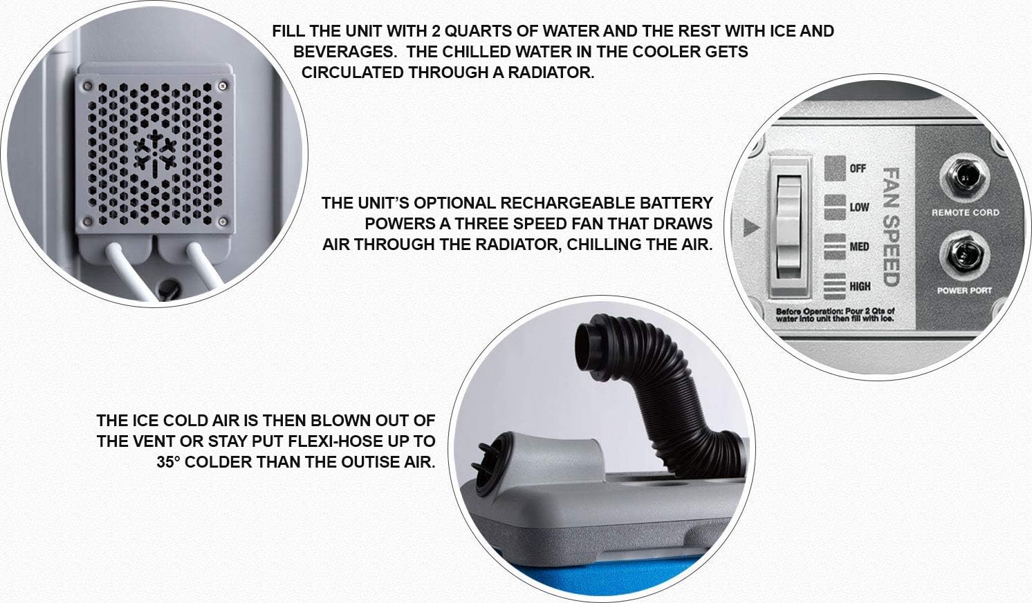 Icybreeze Portable Icybreeze Cooler Amazon Glacier Breeze