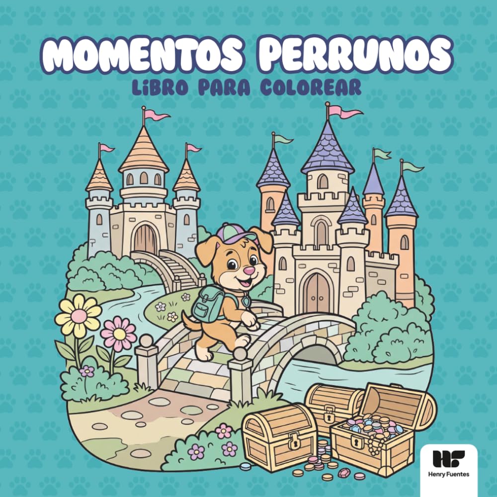 Momentos Perrunos Libro para Colorear: Dibujos Adorables de Perros Estilo Kawaii para Niños y Adultos: Libro de colorear para niños y adultos, relajante, antiestrés
