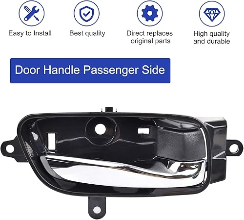 Miniatura 9 de Lado del conductor Interior Manija de la puerta delantera trasera izquierda con kit de reparación para Nissan Altima Pathfinder 2013-2017, Nissan