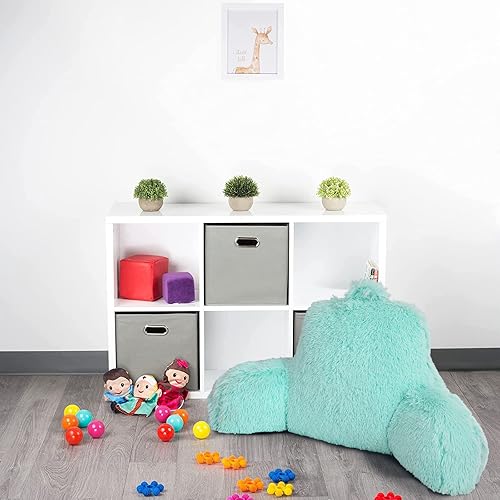 Miniatura 3 de A Nice Night Almohada de lectura de piel sintética, cuña grande para adultos y niños, respaldo con brazos y soporte de espalda para sentarse en la