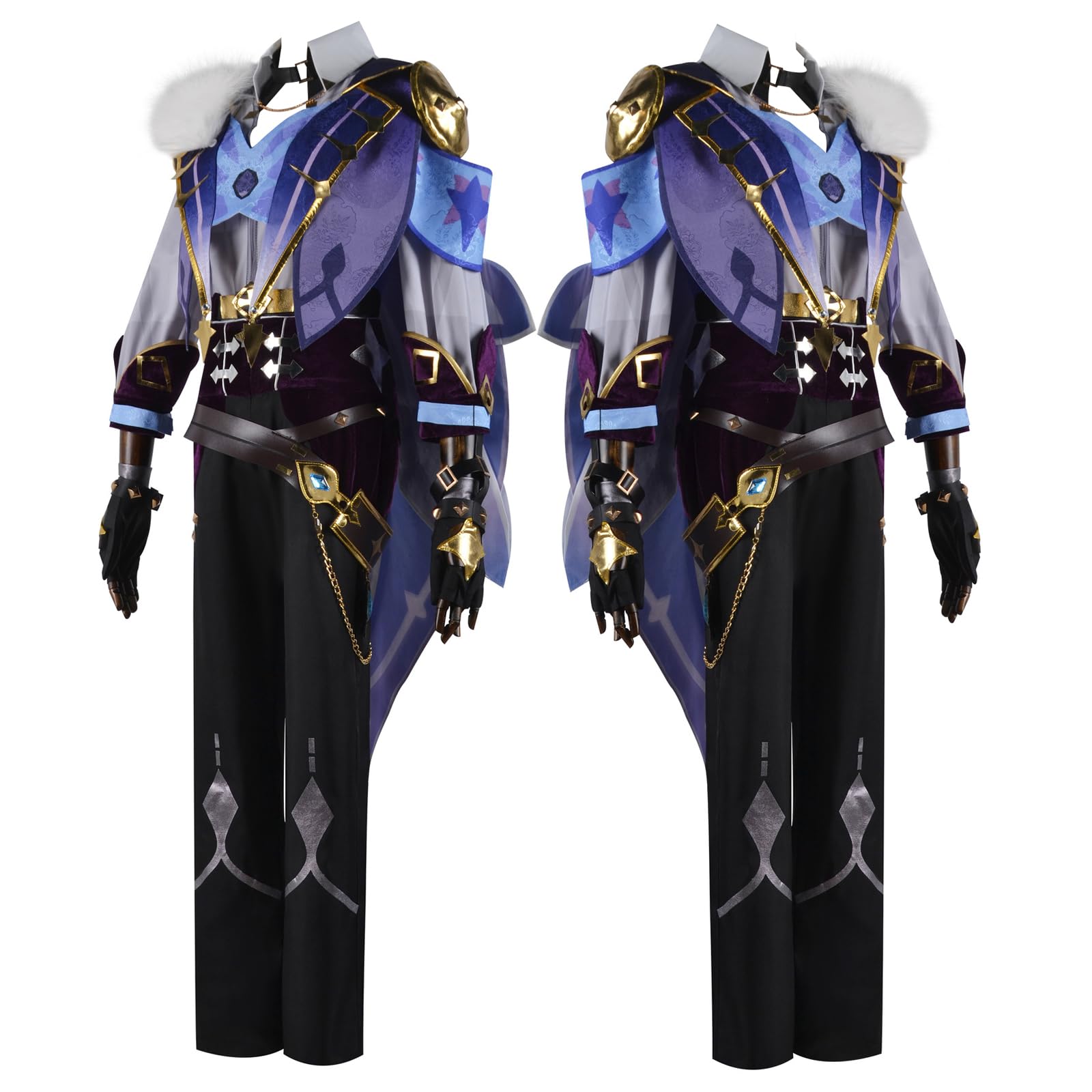 TMSREBU Kaeya Cosplay Costume Outfit Uniform Dress Full Set Suit with Wig