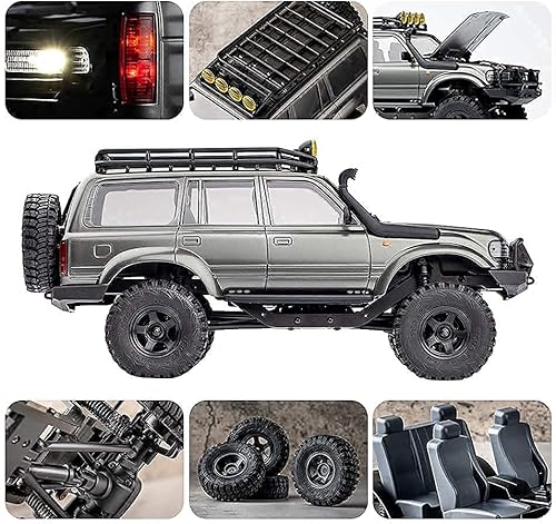 Miniatura 3 de Fms FCX18 1/18 Land Cruiser RC Rock Crawler Scale Katana Toyota RC Car 2.4Ghz 4WD Off-Road Waterproof RC Trucks Vehicle RTR All Terrains Hobby Grade