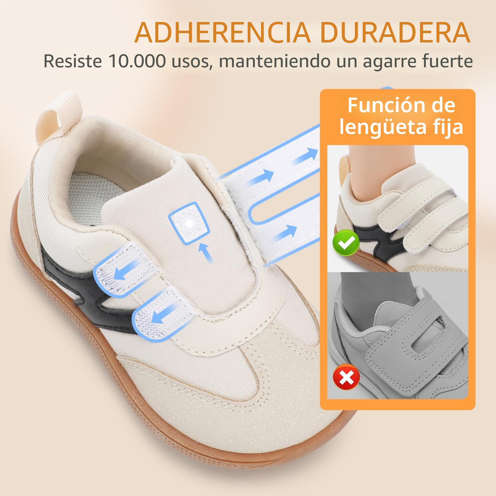 STQ KIDS Zapatillas Barefoot Niños Ancho Calzado Respetuoso Bebe Niña Flexibles Primeros Pasos Antideslizantes Deportivas 21-29 EU