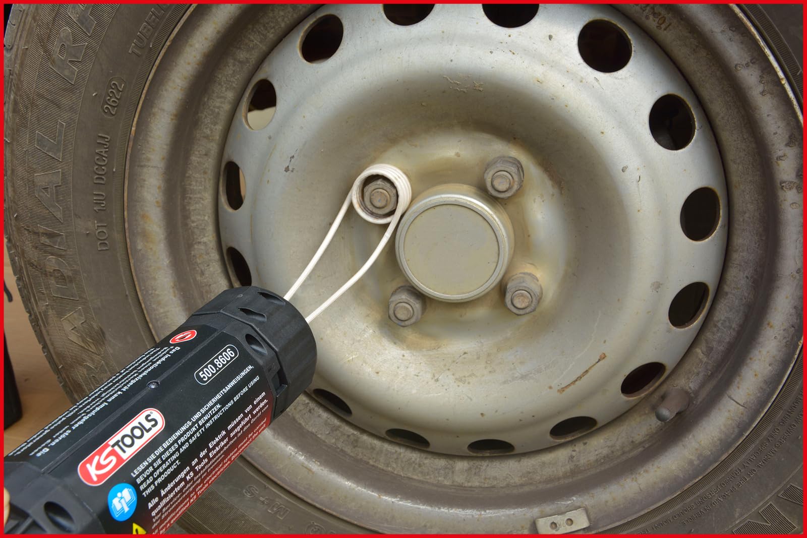 KS Tools 500.8605 Induktions-Heizpistolen-Satz 1000W mit Schnellverriegelung, 6-tlg
