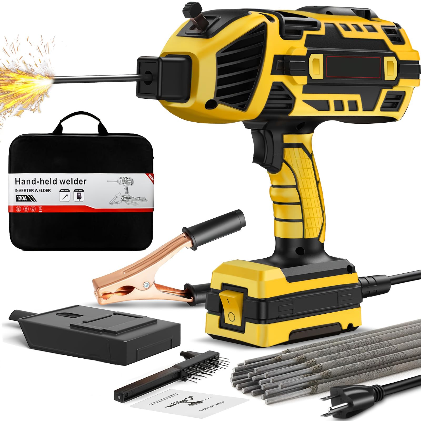 Portable Welding Machine,20-120A Upgraded 110V Handheld ARC