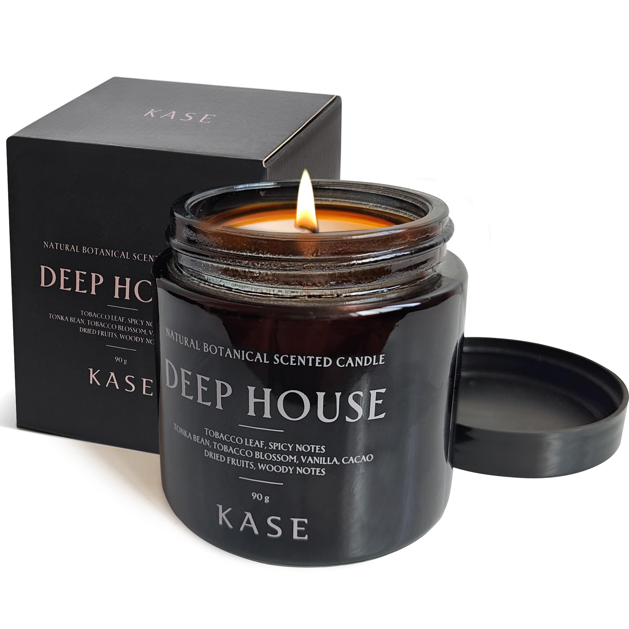 Bath Works Body Candle Way to Play Simply Indulgent Candle Scented Candle Soy Candle Massage Oil Low Temperature Date Night Non-Toxic Skin Care 3 oz (Smoky Wood & Plum Scent, 2.6*2.6*3 inches)