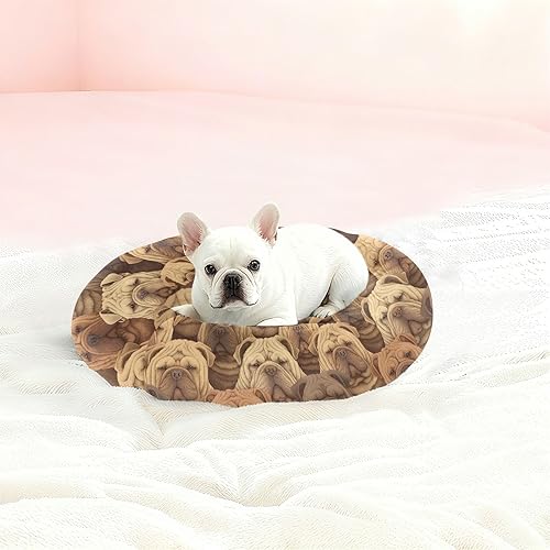 Miniatura 2 de Cartoon Dogs Anxiety Relief Pet Cat Bed fluffier Orthopedic Dog Bed for Extra Small Size Pets Supplies Camas para mascotas Grandes