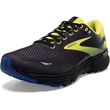 SUPTMAX Brooks Mens Ghost 15 D Width Running Shoe BRK-110393 1D 1317840 7.5 Black/Yellow