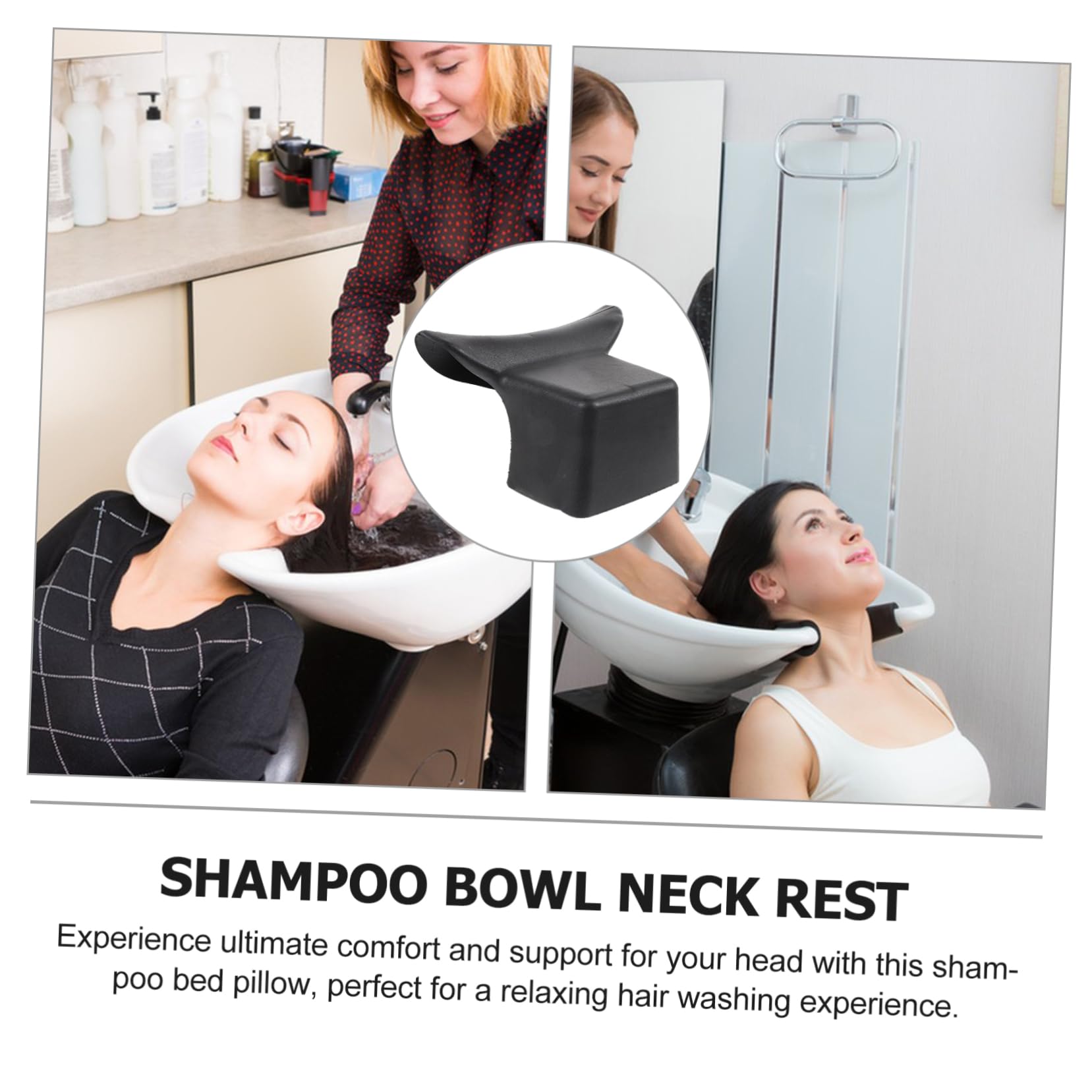 3 Piezas De Cuenco para Champú Almohada para El Cuello Almohada para Lavar Cómodo Reposacabezas