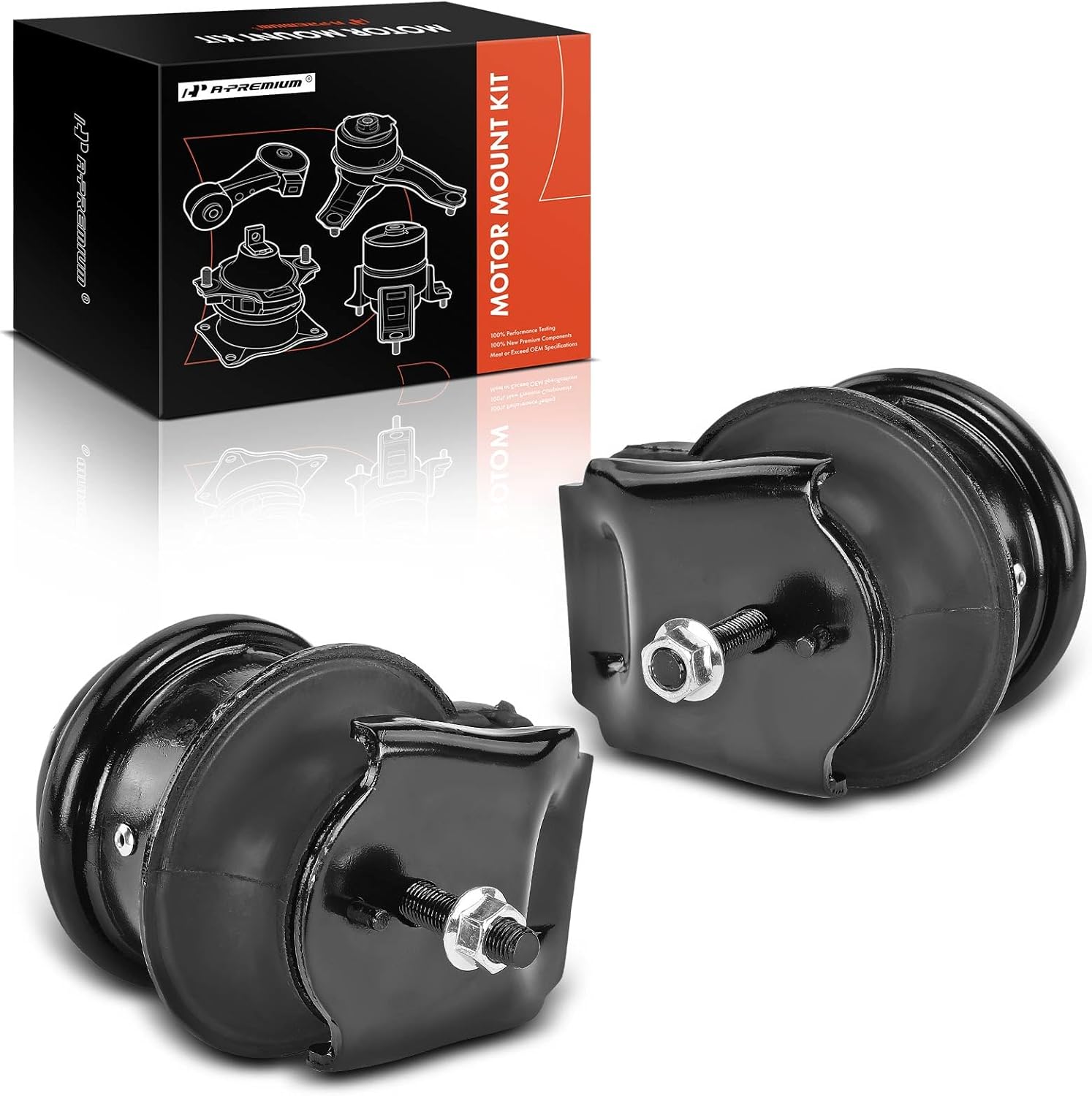 A-Premium 2PCS Front Left and Right Engine Motor Mount Kit Compatible with Infiniti G35 2003-2007, FX35 2003-2008 & Nissan 350Z 2003-2009, 3.5L, Replace# 11220CD002, 11220AM600