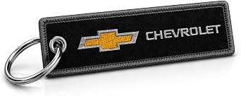 SR1 Performance Chevy Gold Bowtie Double Sided Woven Keychain - Officially Licensed Chevrolet Key Chain