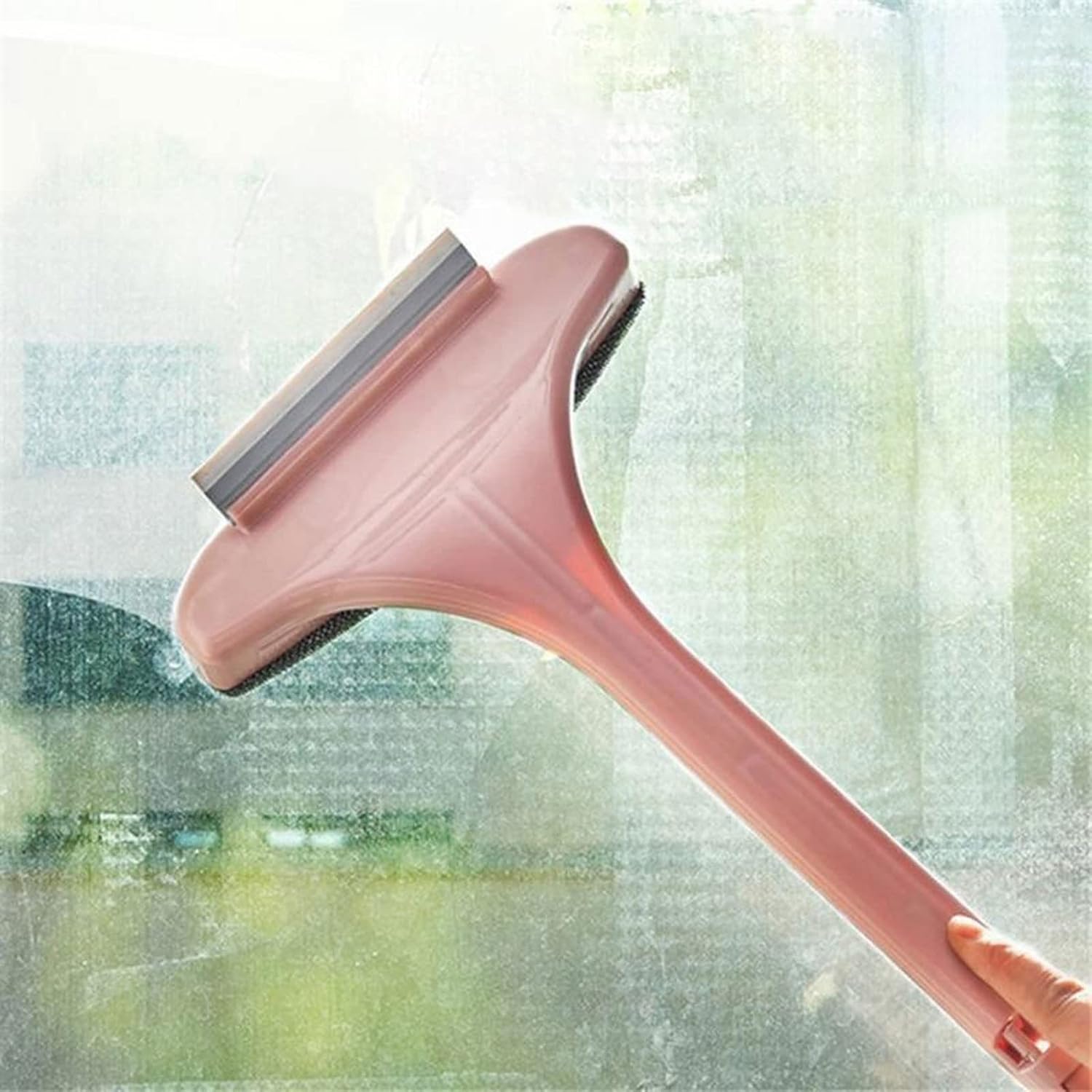 Shower Squeegees Shower Squeegee Mirror Wiper Glass Wiper Scraper for Washing Car Windows Double-Sided Holder Bathroom Kitchen Home Accessories