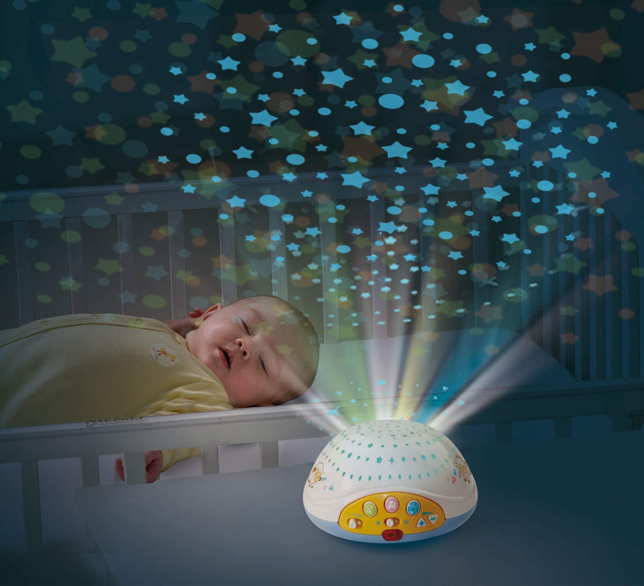 VTech - 3480-50332 - Jouet de berceau pour bébé, plus de 70 berceaux, chansons, sons et phrases, avec télécommande, multicolore - 0-24 mois