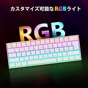 Amazon.co.jp: CHONCHOW ゲーミングキーボード メカニカルキ青軸