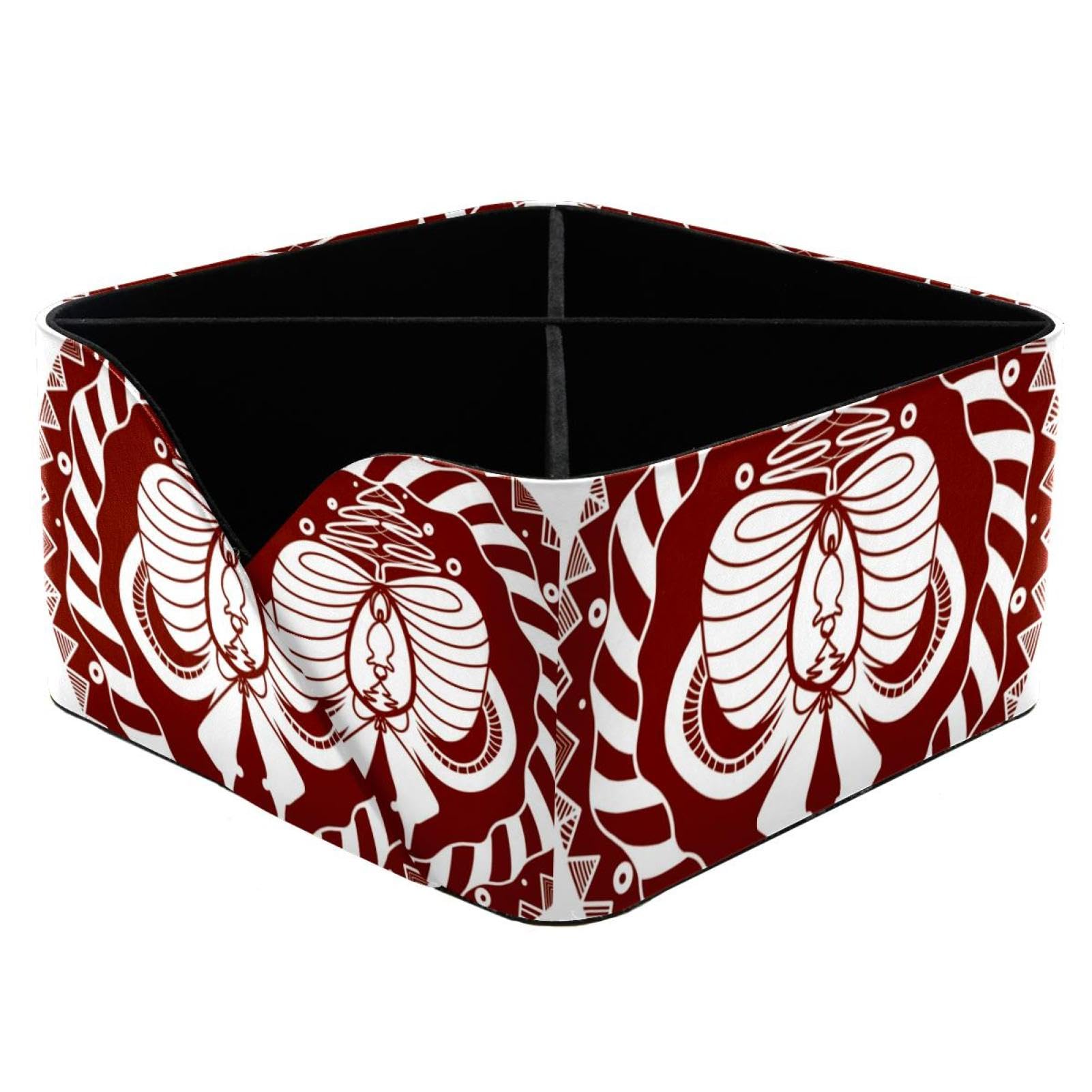 Boîte de rangement nœud papillon Noël en tissu haut de gamme durable
