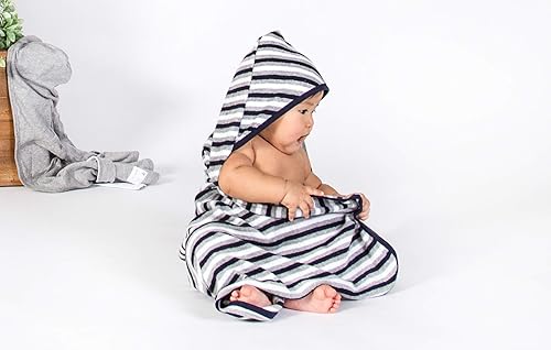 Miniatura 20 de Toalla orgánica con capucha de una sola capa para bebé de Burt's Bees Baby, Toallas con capucha para bebé, de una sola capa, 100% algodón orgánico,