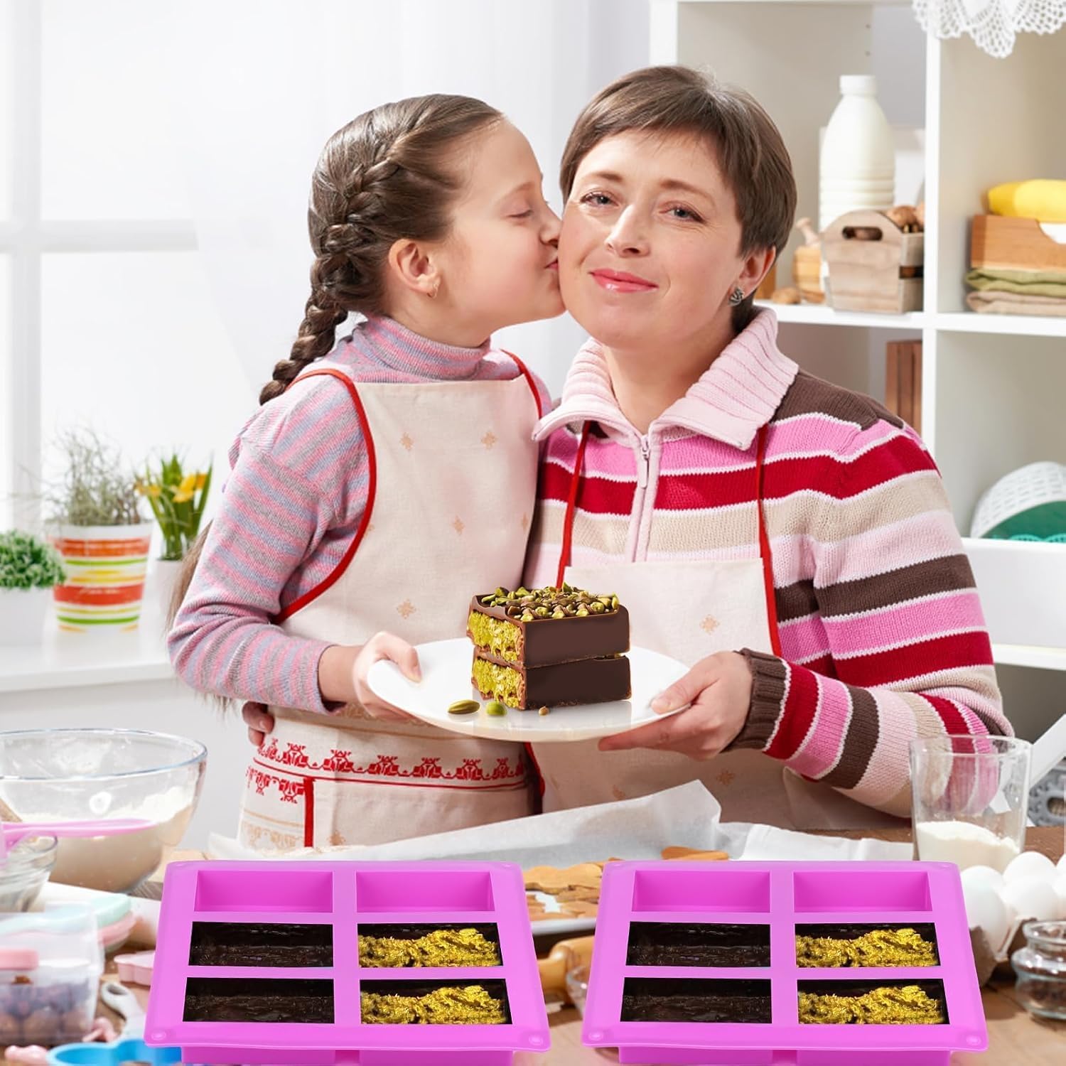 Stampi per barrette di cioccolato in silicone da 3 Italia