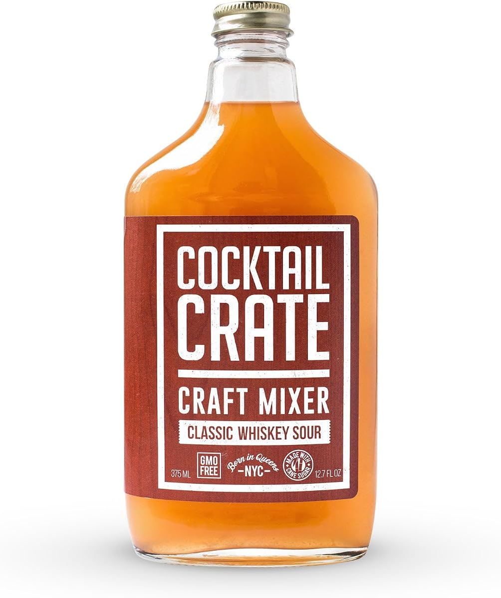 Cocktail Crate, Craft Cocktail Mixer, Classic Whiskey Sour, 12.7 Fl Oz