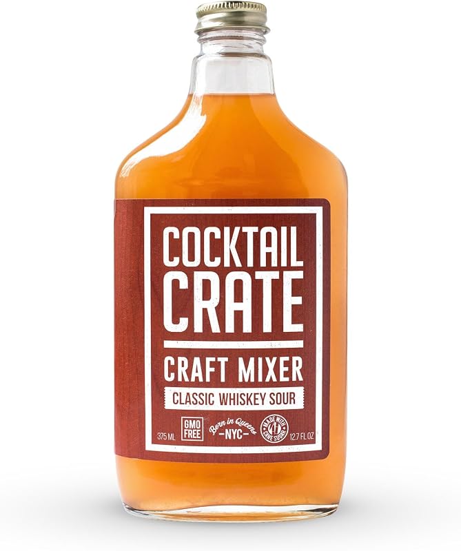 Cocktail Crate, Craft Cocktail Mixer, Classic Whiskey Sour, 12.7 Fl Oz