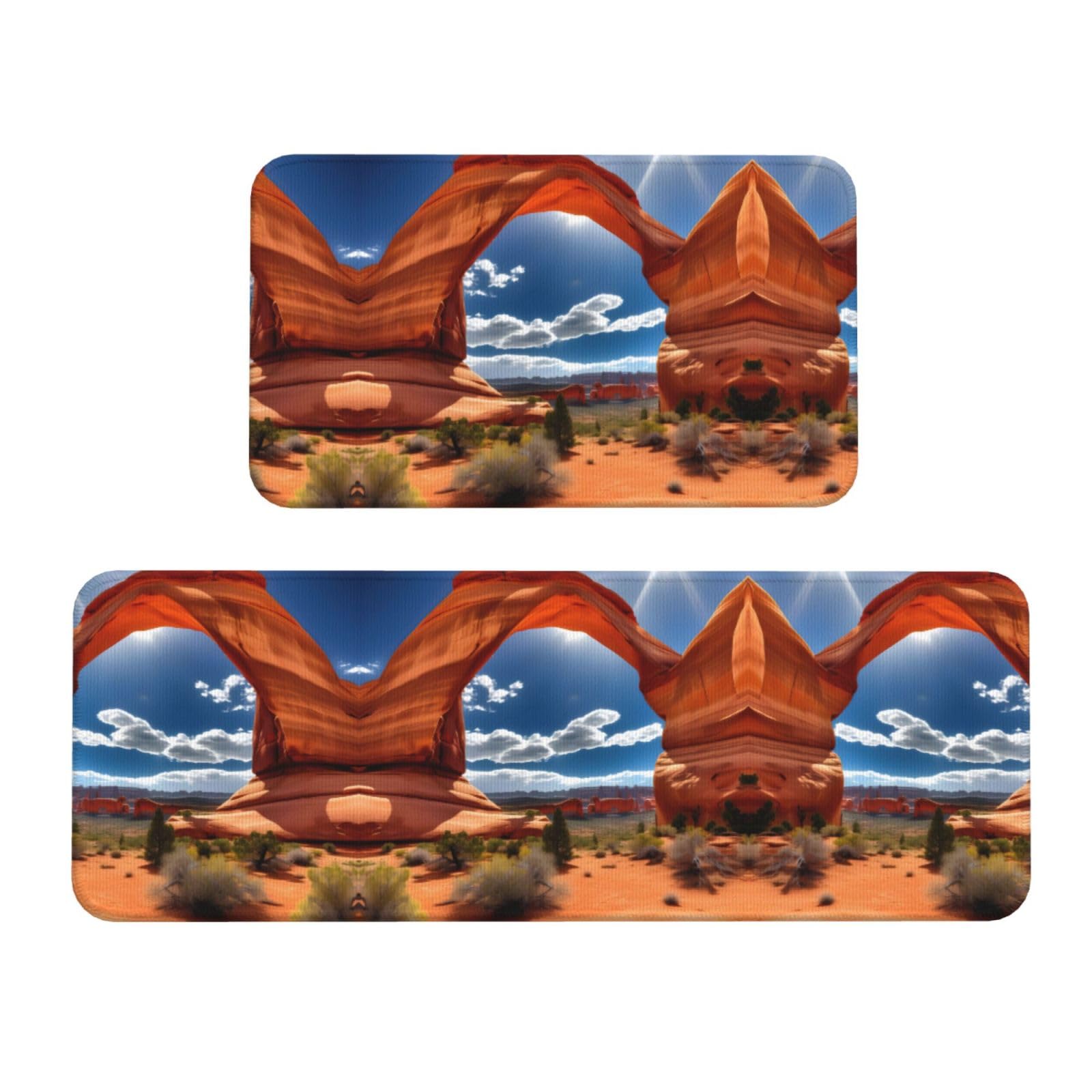 Tapis de cuisine haut de gamme Arches National Park lot de 2 tapis imprimés