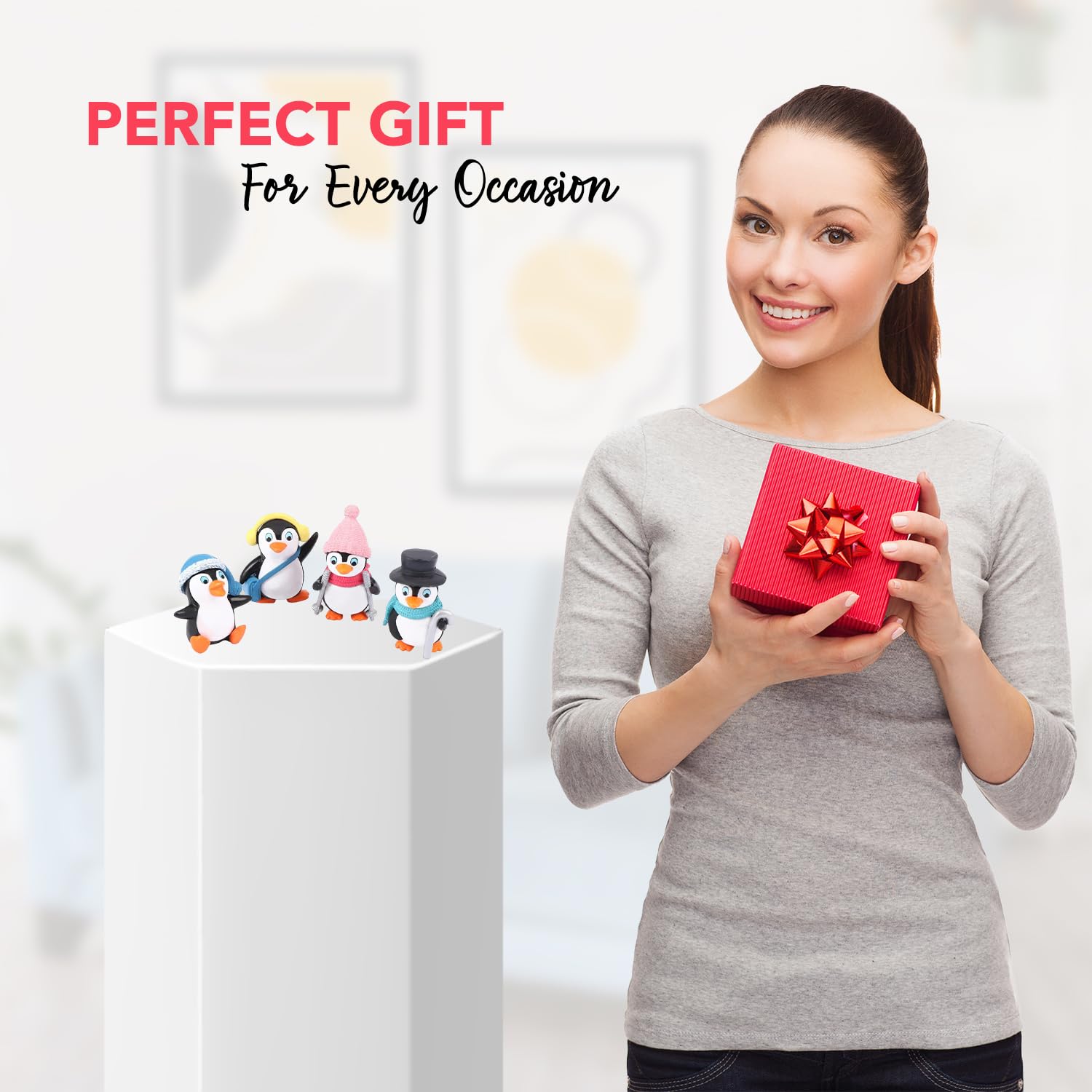 Ekhasa Penguin Miniatures - Cute Desk Decor & Gifts -7