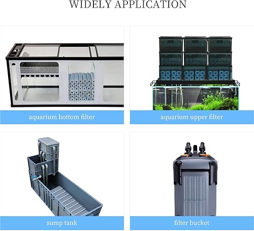 Miniatura 4 de boxtech Medios de filtro de acuario, medios de filtro porosos nano para tanque de sumidero, estanque, tanque de peces (30 piezas)