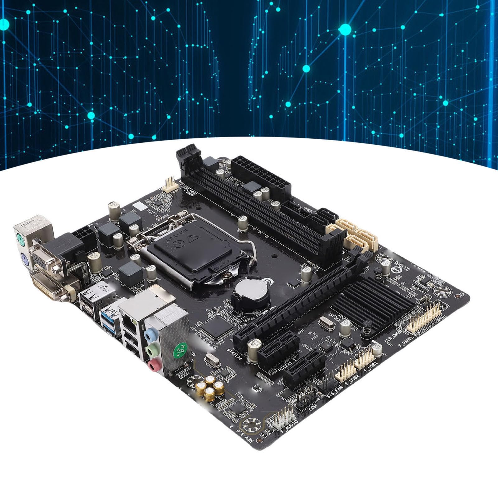 Płyta Główna Komputera Micro ATX, Płyta Główna Komputera LGA 1150 DDR3 1600 MHz z Portami USB 3.0 USB 2.0, dla Procesorów Core I7 I5 I3 Pentium Celeron 4. Generacji