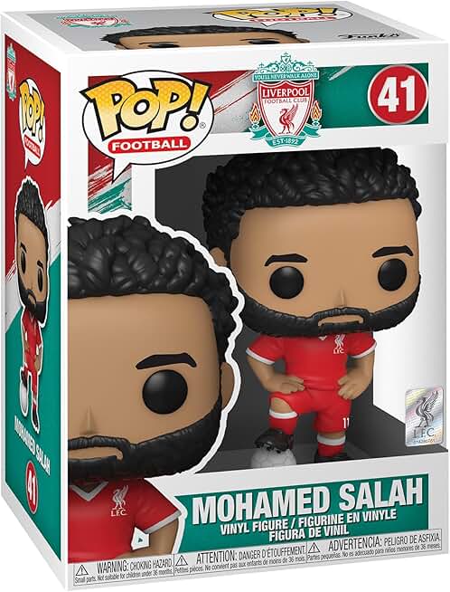 Funko POP! Football: Liverpool - Mohamed Salah - Liverpool FC - Collectable Vinyl Figure - Gift Idea - Official Merchandise - Toys for Kids & Adults - Sports Fans - Model Figure for Collectors