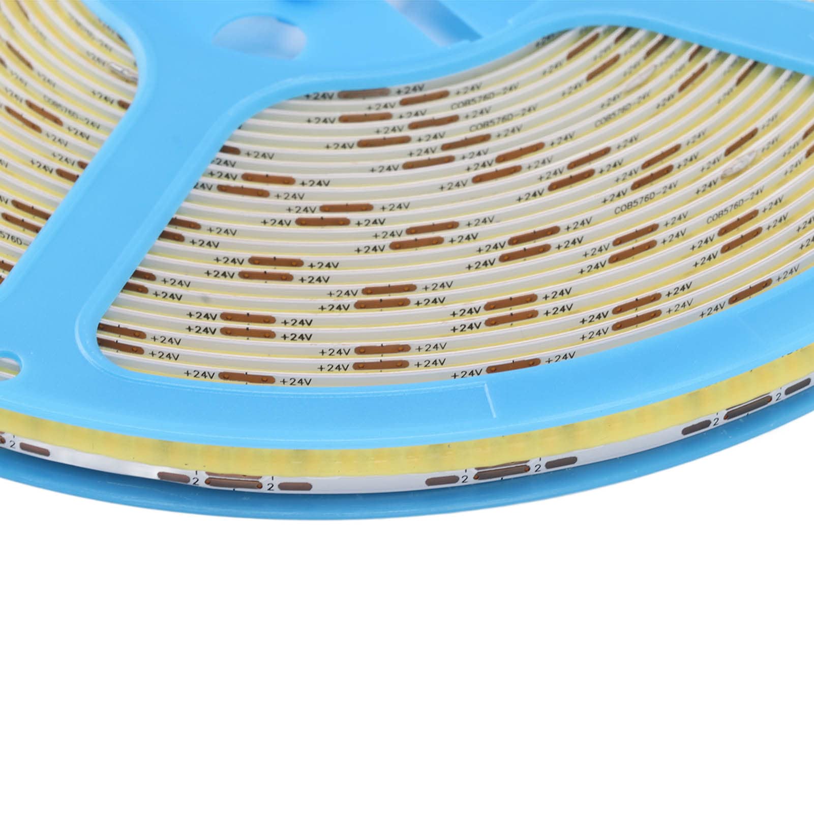 Flexibler 24-V-COB-LED-Streifen, 10 M, mit Starkem Kleber für Treppen und Vitrinen