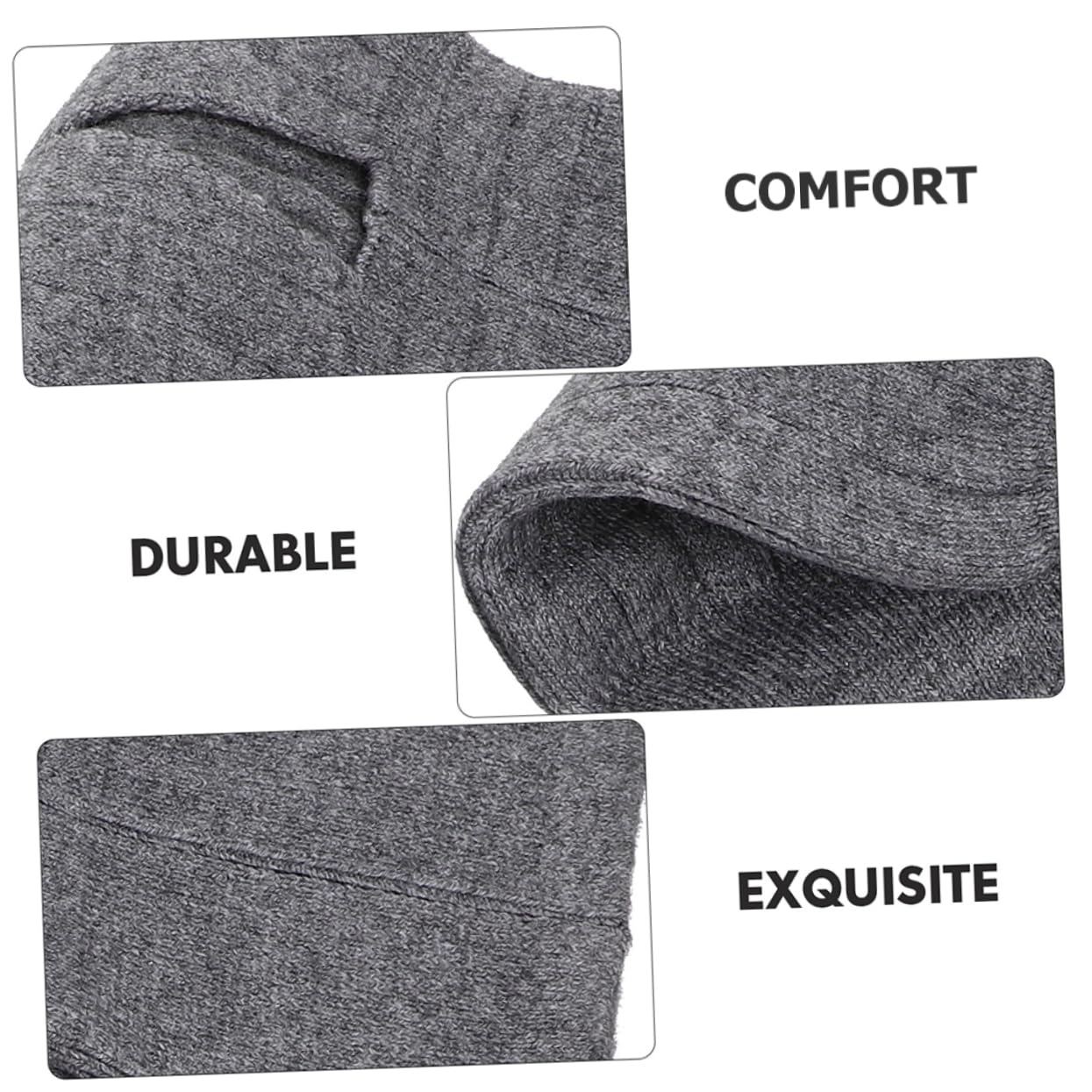 Genouillère Chauffante en Laine Cachemire, Lot de 2 Paires