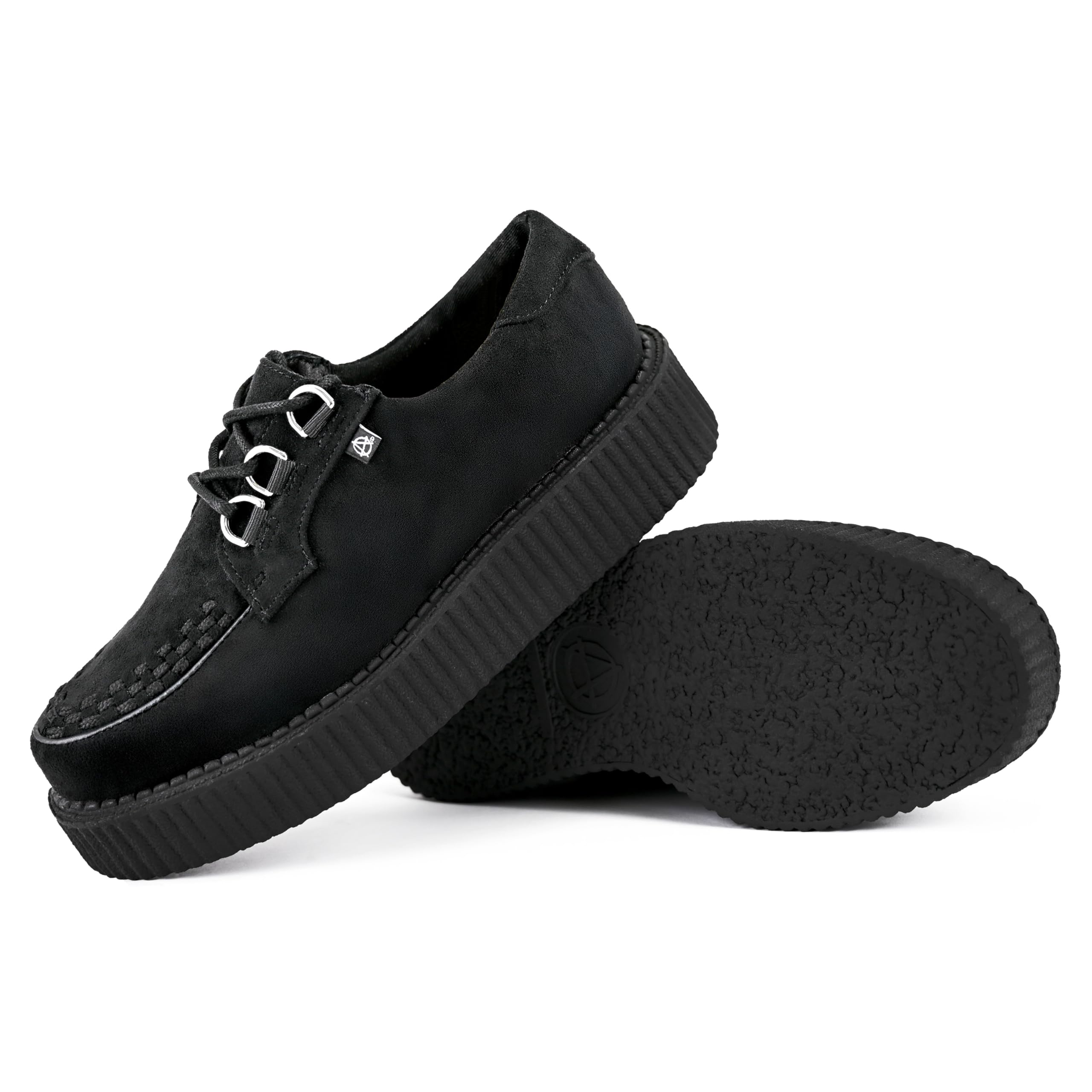 T.U.K. Anarchic Creeper - Scarpe da Uomo e da Donna - Scarpe Punk, Gotiche e Rocker - Scarpe Stringate
