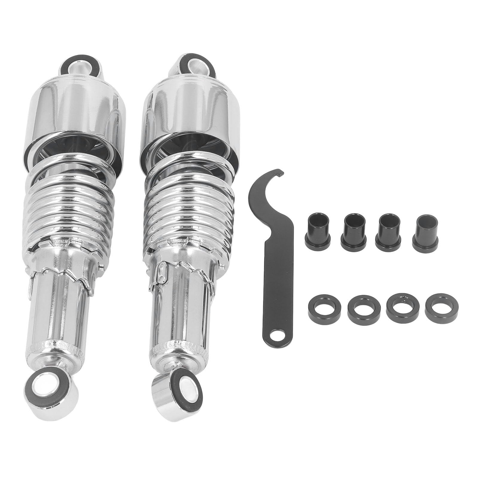 Qqmora Tylny, Progresywny Amortyzator 260 Mm do Touring Classic FLHTC 1983, Zwiększony Komfort Jazdy, Stop Stali, 2 Jednostki