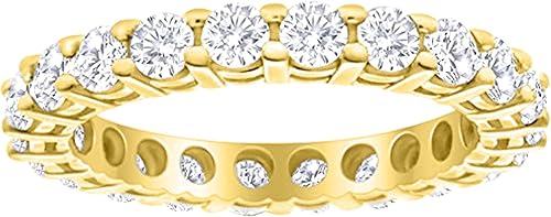 Houston Diamond District 1-10 Carat LAB GROWN Diamond Eternity Wedding Anniversary Stackable Ring Band for Women Ultra Premium Collection (E-F Color
