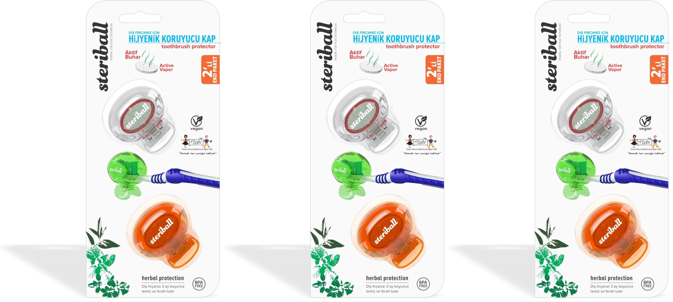 Steriball Hijyenik Koruyucu Kap 2 'li Paket (3 paketi)