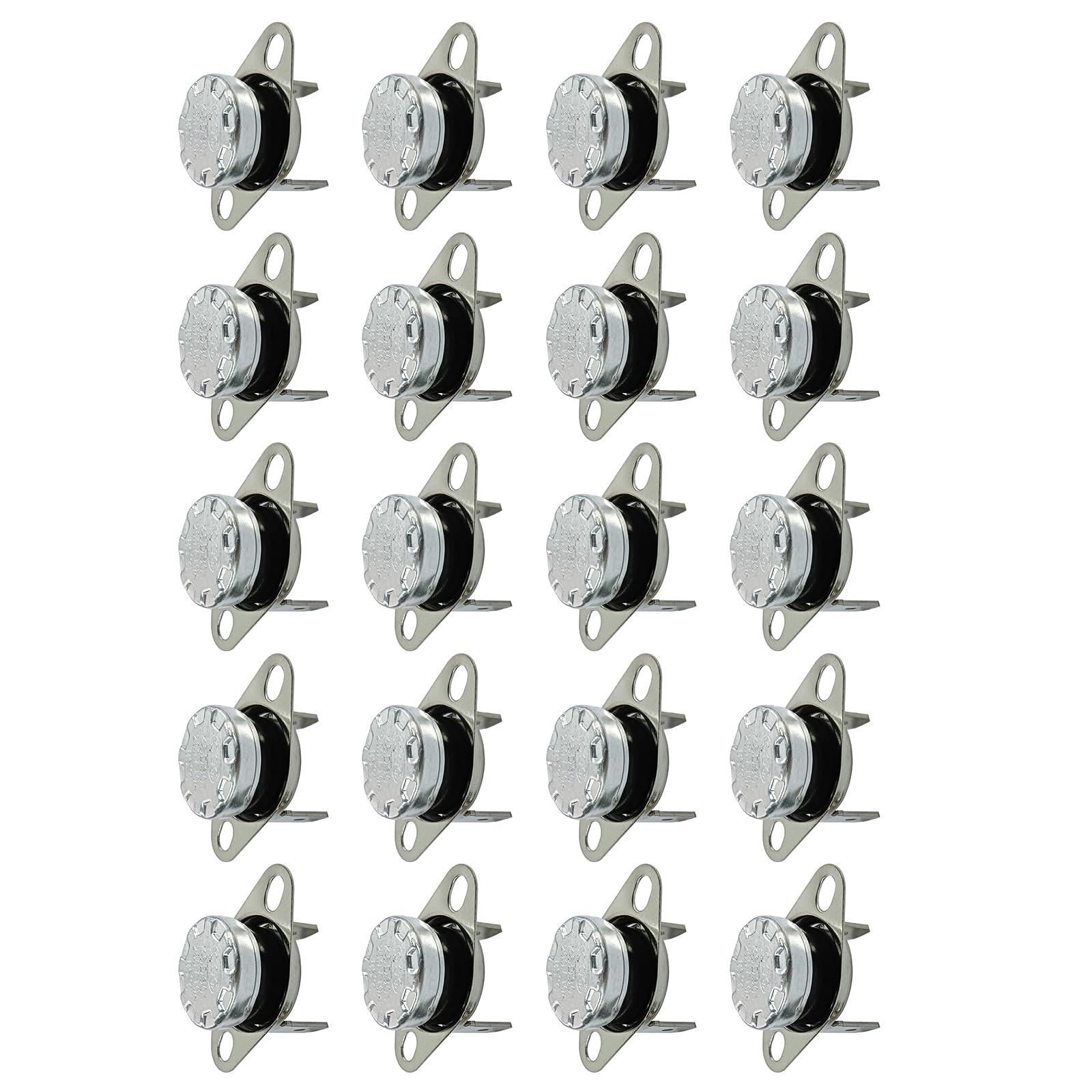 Thermostats Switches 90°C 250V 16A Normally Closed Bimetal Temperature Control for Appliances Heating Systems Thermals Cutout Switches