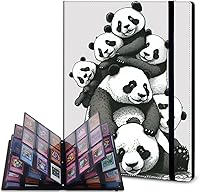 Vista 22 de Rossy Carpeta para tarjetas coleccionables, 9 bolsillos, impermeable, para coleccionar tarjetas, con 360 bolsillos laterales de carga para tarjetas