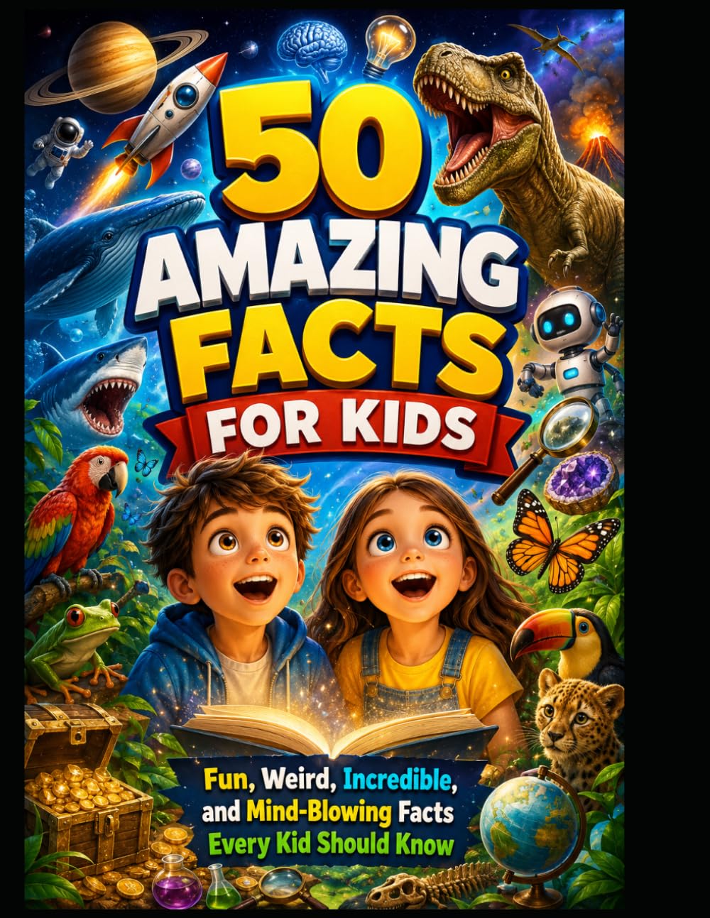 50 Amazing Facts for Kids: Fun, Weird, Incredible, and Mind-Blowing Facts Every Kid Should Know