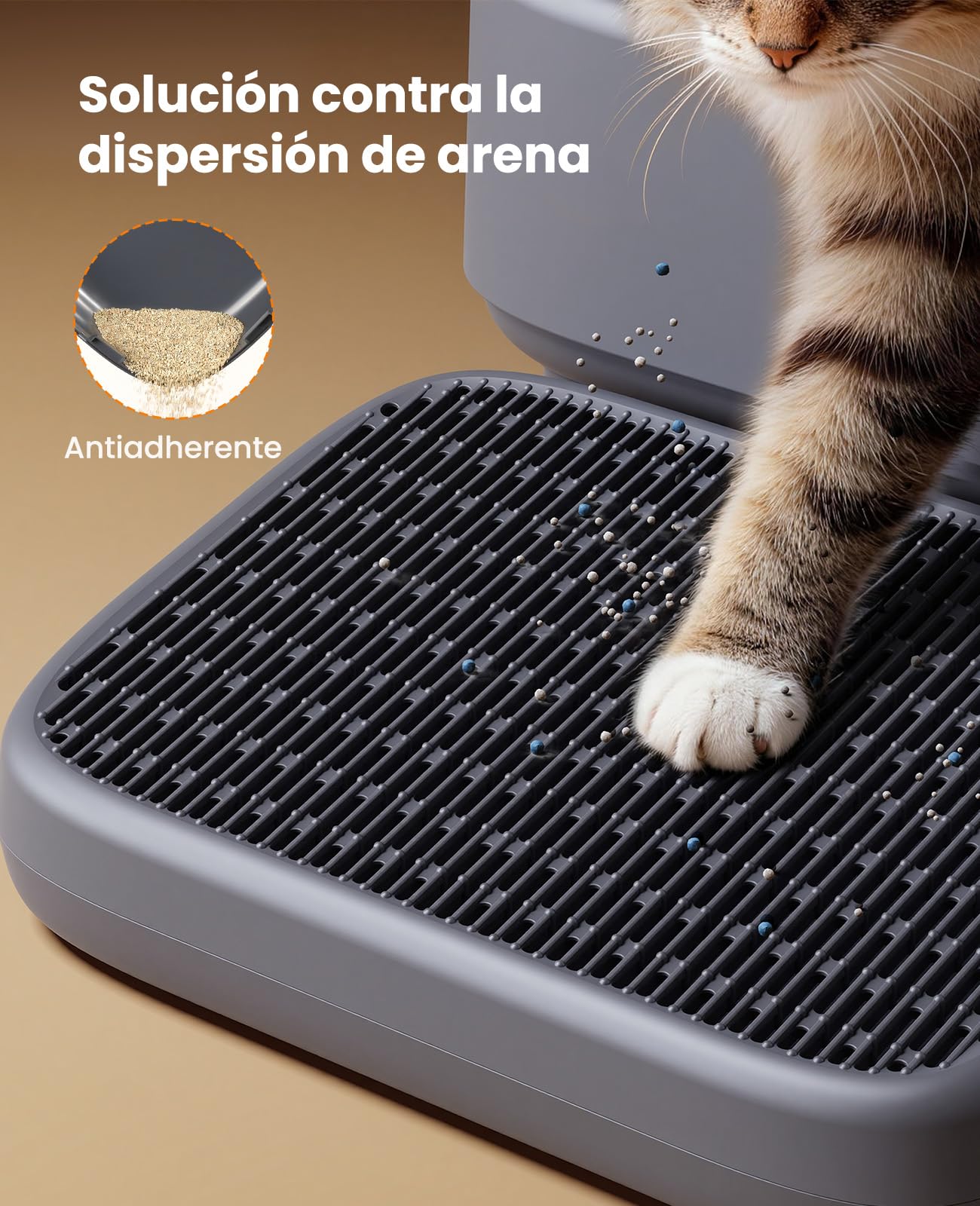 CB01 - Bandeja de arena para gatos, rampa