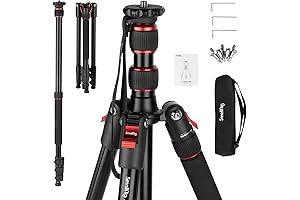 SmallRig Aluminum Tripod & Monopod - 68" Foldable T-10 Marsace Camera Stand