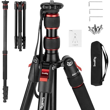SmallRig Aluminum Tripod & Monopod - 68" Foldable T-10 Marsace Camera Stand