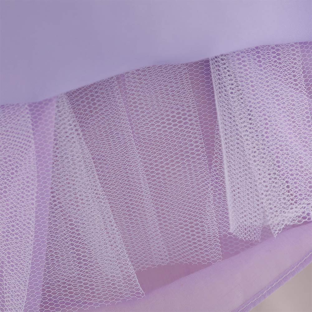 Baby Girl Christening Baptism Gown Flower Embroidery Tutu Dress Special Occasion - Image 6